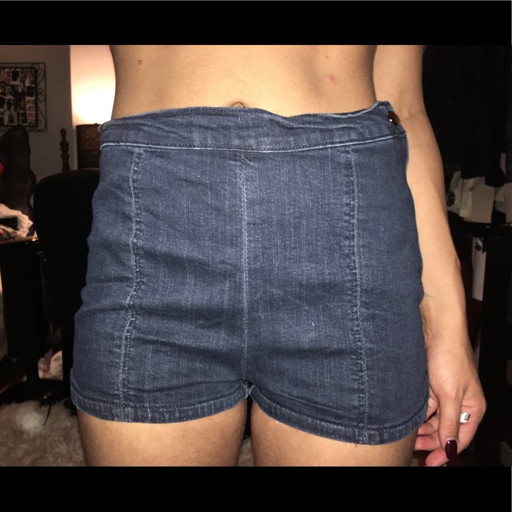 High waisted forever 21 denim shorts